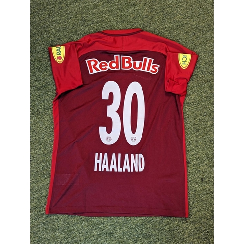 213 - FC Red Bull Salzburg SK Rapid, 1/03/2019 Klagenfurt, signed top by Erling Haaland