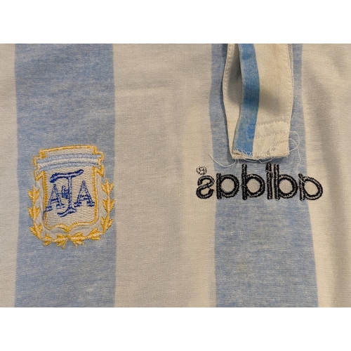 215 - Diego Maradona match worn and signed Jersey Shirt 1994 Argentina Certificate of Authenticity from Al... 