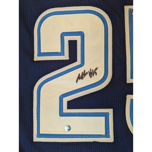 219 - Wildcats No.25 Basketball Jersey signed by Mikal Bridges Certificate Of Authenticity Sticker on Jers... 