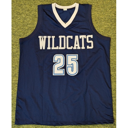 219 - Wildcats No.25 Basketball Jersey signed by Mikal Bridges Certificate Of Authenticity Sticker on Jers... 