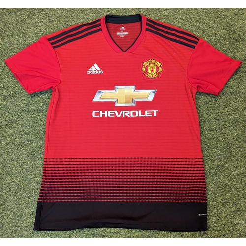 226 - Manchester United 18/19 Football top signed by Marcus Rashford Certificate of Authenticity by HTC 26... 