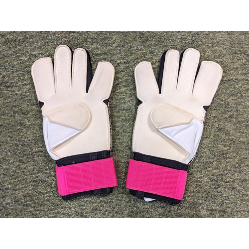 280 - Pair of Nike Brand Alisson Becker 2013 Season Game worn gloves  with auction print out from Juliens ... 