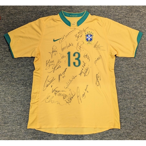 282 - Dani Alves Brazil National Jersey 2007 Copa America multi signed and game worn June 26th to July 15t... 