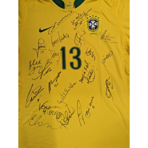 282 - Dani Alves Brazil National Jersey 2007 Copa America multi signed and game worn June 26th to July 15t... 