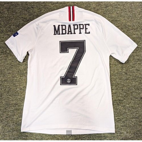 283 - Mbappe No.7 Paris Saint-Germain with UEFA Respect emblazoned