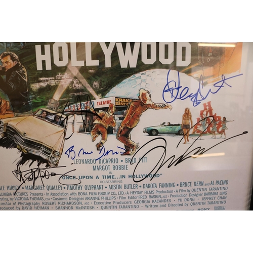 62 - Once Upon a Time in Hollywood - Cast Signed Photo. 9th Film from Quentin Tarantino. Signed by DiCapr... 