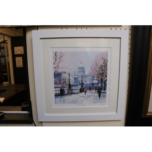 63 - 'Winter Magic' by J Butler limited edition 1911 of 2000, Large Framed and mounted Japanese Print and... 