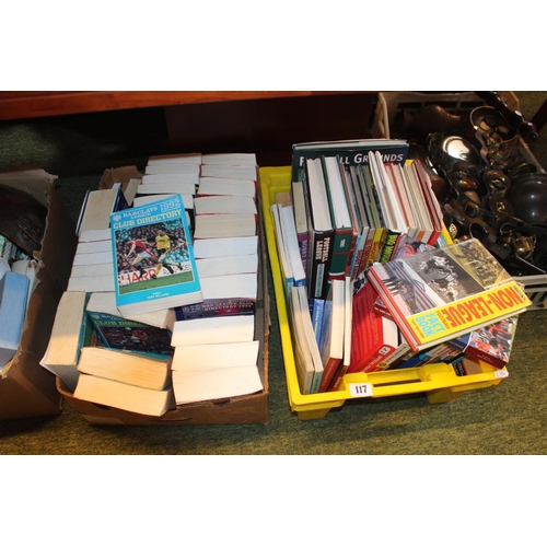 161 - 2 Boxes of assorted Football related books