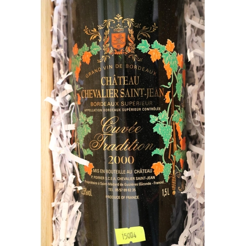 119 - Cased Chateau Chevalier Saint-Jean Cuvee Tradition 2000