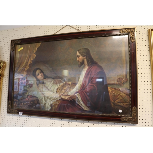 121 - Large Framed print of Jesus at a Bedside Giovanni