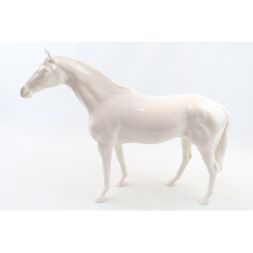 69 - Beswick White Stallion Blanc de chine 29cm in Height