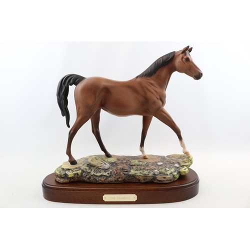 70 - Royal Doulton 'The Champion' mounted on wooden base