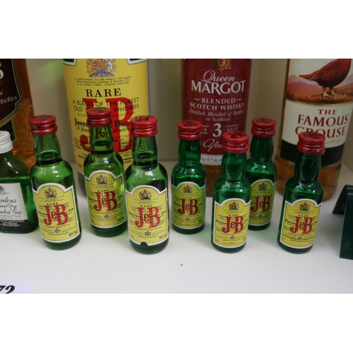 72 - Collection of J & B, Bells and other Whiskies