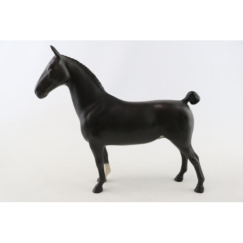 82 - Beswick Matt Black Hackney Horse