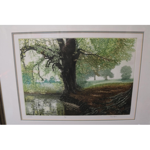 109 - Framed limited edition Lithographic print Early Morning 80 of 200 and Lakeside 80 of 200