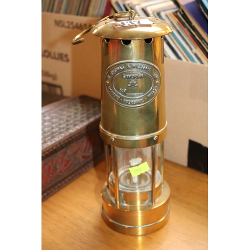 137 - E Thomas & Williams Ltd  of Cambrian No.26056 Brass Miners Lamp