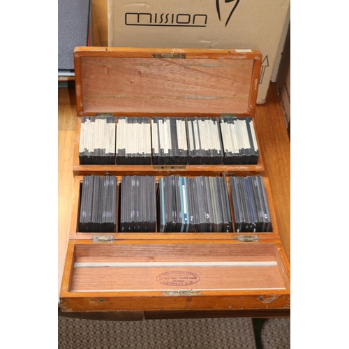 140 - 2 Boxes of assorted Architectural and and Churches of Europe Magic Lantern Slides