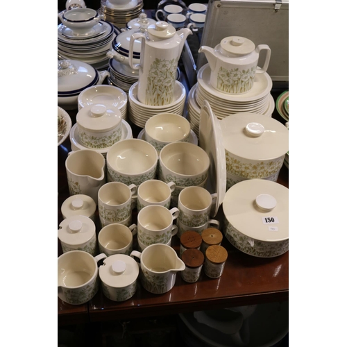 150 - Extensive Hornsea pattern dinner service