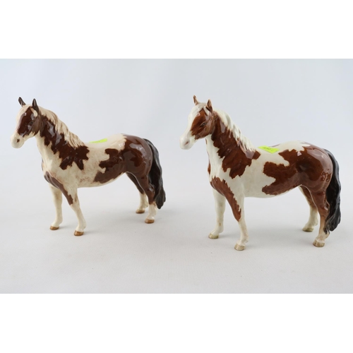 85 - 2 Beswick Skewbold Pino Ponies