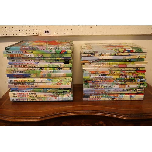 118 - Collection of assorted Rupert Annuals