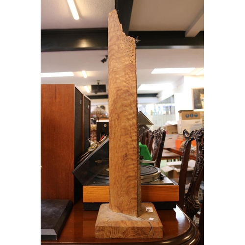 191 - Wooden Obelisk Sculpture