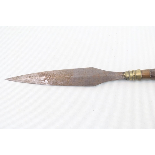 220 - WW2 Spike Bayonet and a Tribal spear head