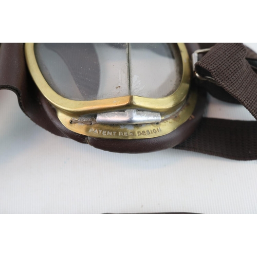 237 - 3 WWII and later Motorcycle goggles inc. Halycon and Stadium