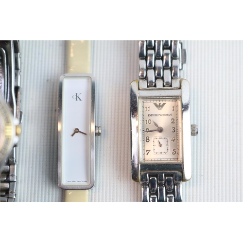 268 - Collection of Designer watches inc Emporio Armani, Pulsar & CK