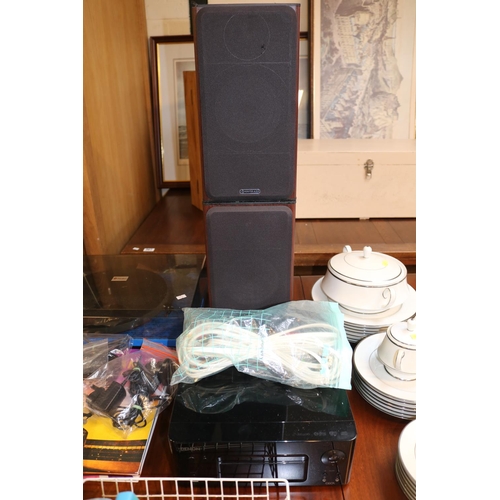 324 - Pro-Ject Audio Systems with Beatles branding and a collection of assorted Vinyl records, Pair of Mon... 