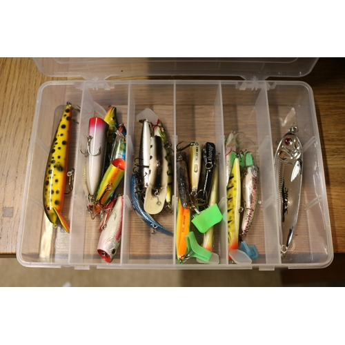 351 - Abu Garcia Lure Bag and 2 Trays of assorted Good quality Lures