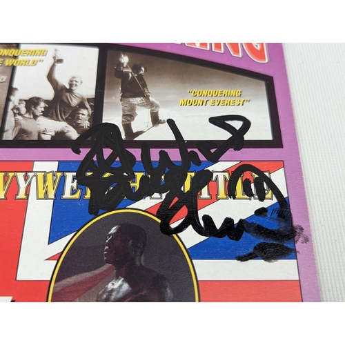 12 - Frank Bruno Signed Fight Programme 1st Oct 1993, Frank Bruno vs Lennox Lewis 5th King Memorabilia Ce... 