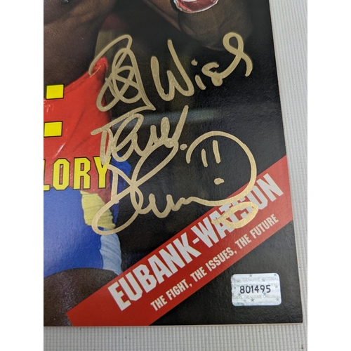 13 - Frank Bruno signed Boxing Monthly November 1991 5th King Memorabilia Certificate of Authenticity inc... 