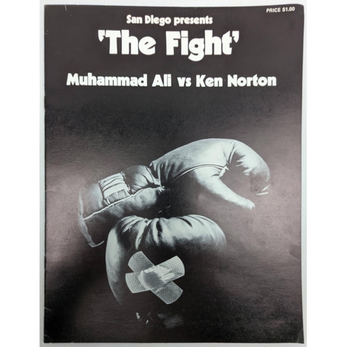 16 - Original The Fight' programme for San Diego Muhammad Ali vs Ken Norton