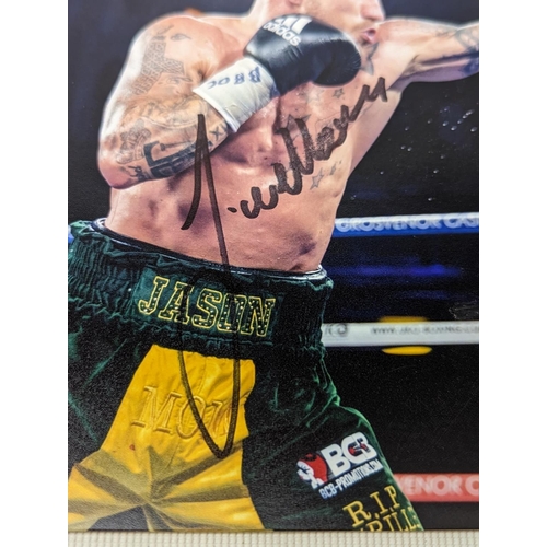 25 - Coloured Photograph signed by boxer 