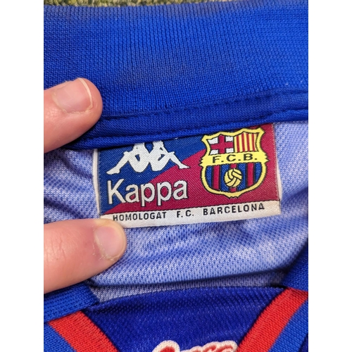 52 - Ronaldo Barcelona jersey No.9 with Kappa Badge FCB