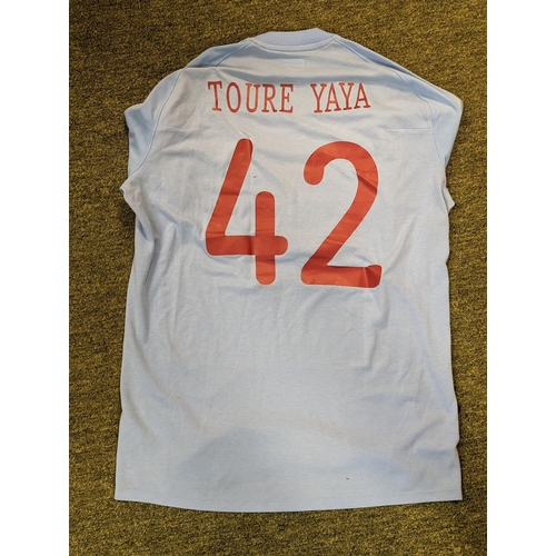 55 - An Umbro Brand Manchester City Jersey worn by Yaya Toure during the 2010-2011 UEFA Championship Leag... 