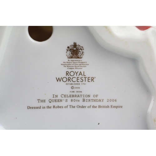 107 - Royal Worcester Queens 80th Birthday 2006 Figurine