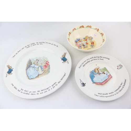 121 - Collection of assorted ceramics inc. Royal Crown Derby dishes, Royal Doulton Rupert figure, Bunnykin... 