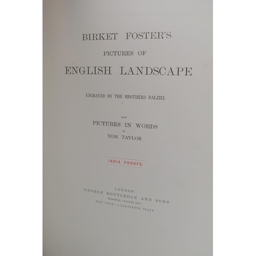 136 - Birket Fosters Pictures of English Landscape India Proofs