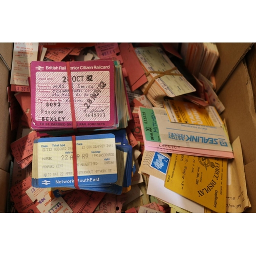 174 - Large Collection of Vintage Rail and Bus tickets and stubs