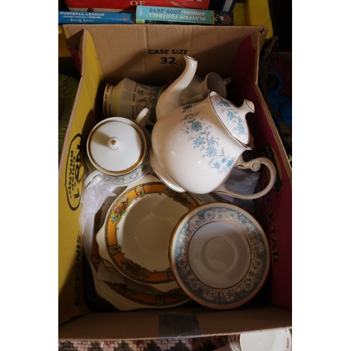 177 - 2 Boxes of assorted Ceramics inc. Royal Crown derby, Beswick etc