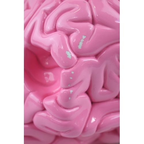 83 - Emilio Garcia (b1981) Skull Brain Pink segmented sculpture, Artist Proof, with certificate of authen... 