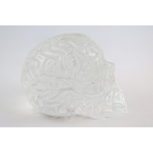 84 - Emilio Garcia (b1981) Skull Brain Clear resin segmented sculpture, Artist Proof, 2016, hand engraved... 