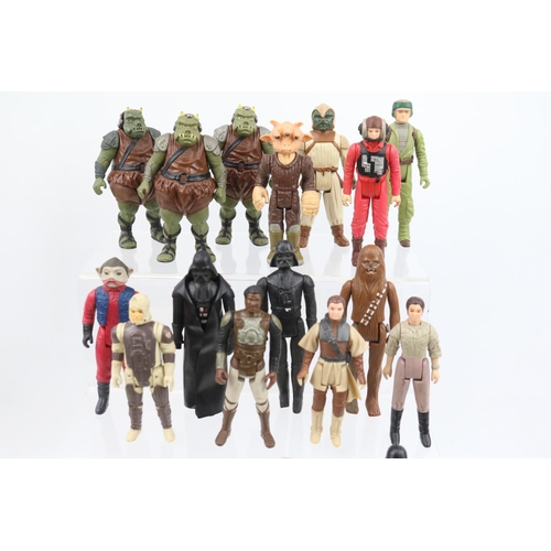 15 - Collection of 27 Star Wars figures to include Darth Vader, Hans Solo, Lando Calrissian etc