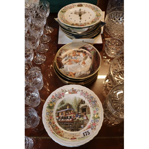 175 - Set of 10 Wedgwood Foxwood Tales collectors plates and 2 sets of plates