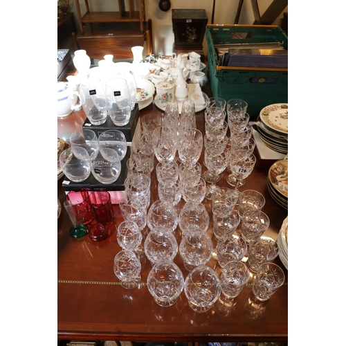 176 - Collection of assorted Royal Doulton, Royal Worcester and other Crystal glasses