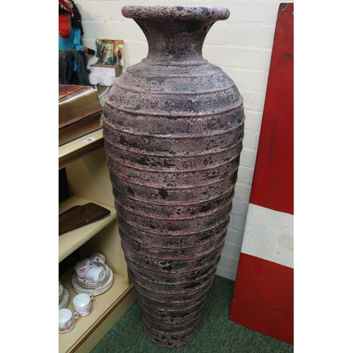 55 - Large Interiors ribbed Amphora Vase 120cm in Height