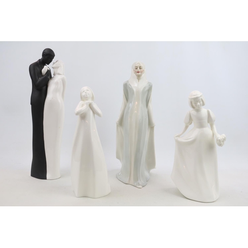 67 - 4 Royal Doulton Figurines to include Sophistication, My Love, Bridesmaid and Thankful