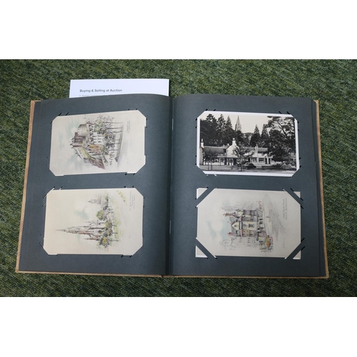 17 - Postcard Album containing assorted Topographical