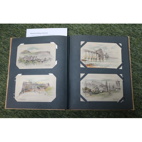 17 - Postcard Album containing assorted Topographical